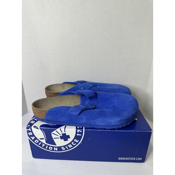 Birkenstock Men's Boston Clogs Light Blue EU 42 US 9 M - Picture 11 of 12